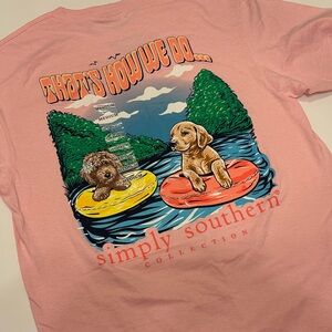 Simply Southern Tee in Light Pink
